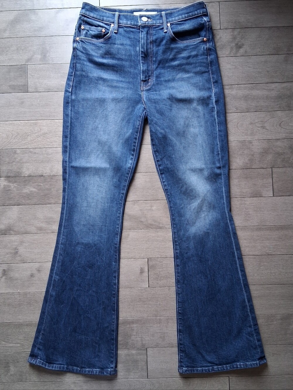 Mother High Waisted Weekender 29 Waist 29 Inseam Blue Denim VGUC